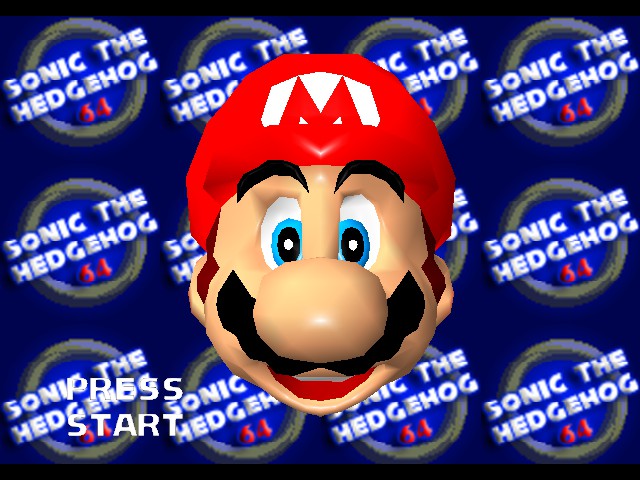 Sonic the Hedgehog 64 Title Screen